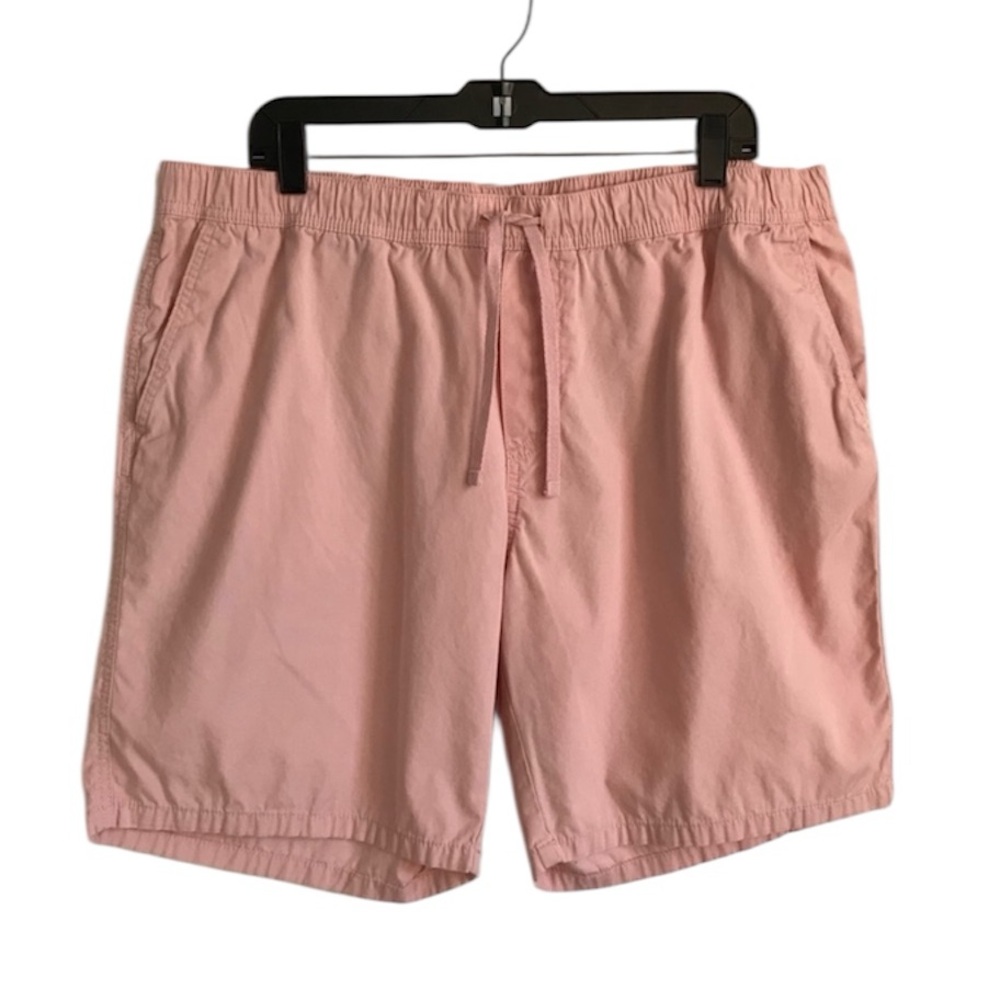 🔴 4/$15 H&M Divided Men’s XL Dusty Pink Casual Athletic Shorts with pockets EUC